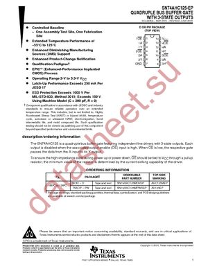 SN74AHC125MDREP datasheet  